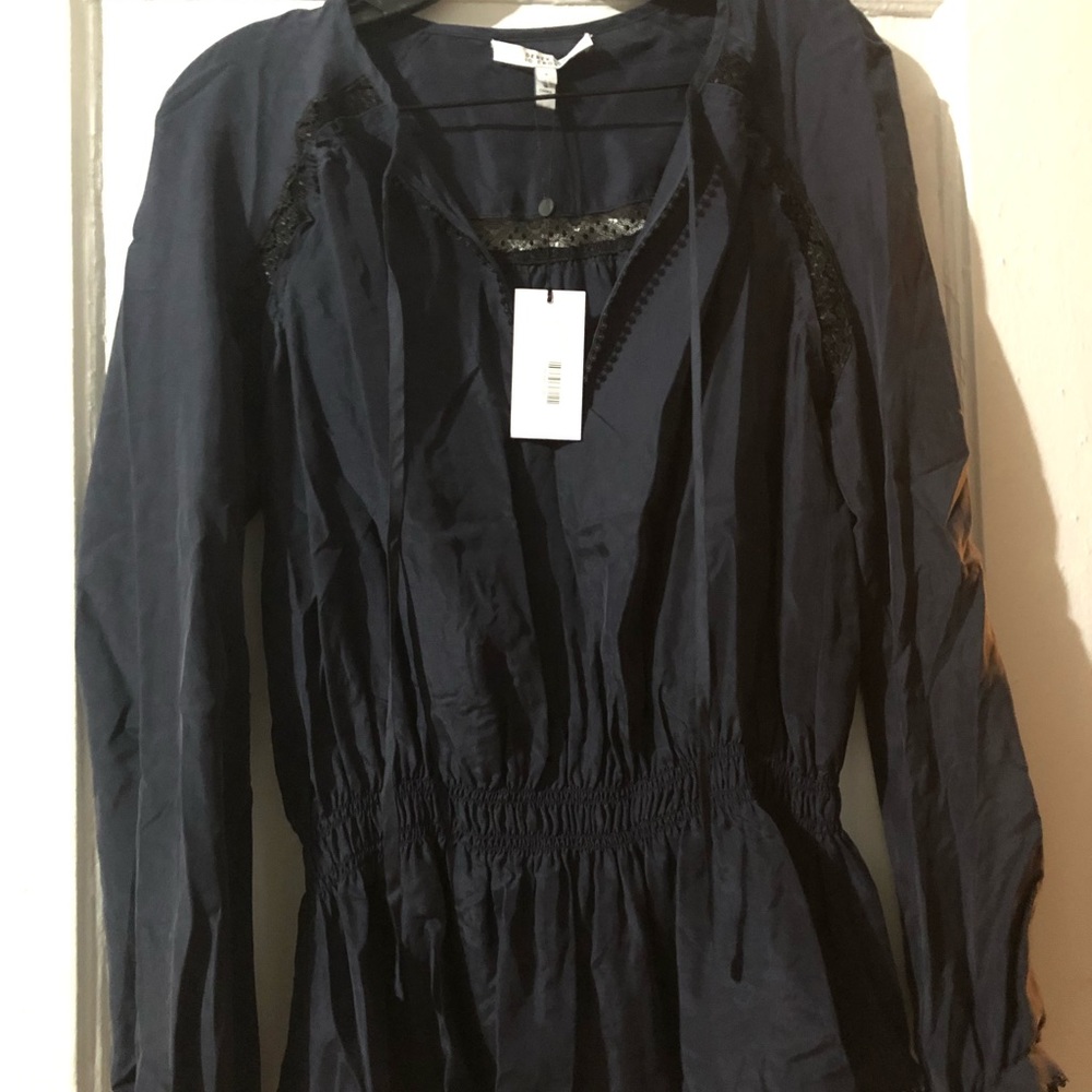 Derek Lam 10 Crosby Navy Top - Picture 4 of 7